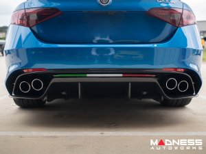 Alfa Romeo Giulia Rear Diffuser Lip - Carbon Fiber - Quadrifoglio Model - Italian Theme